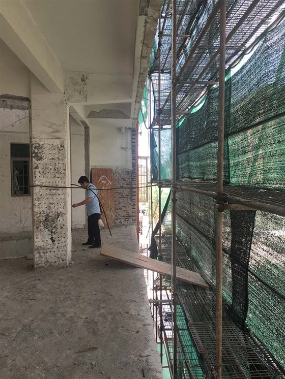 明框玻璃幕墻工程現(xiàn)場(chǎng)