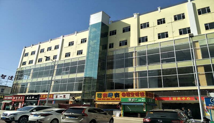 東莞塘廈外墻明框幕墻改造 東莞塘廈外墻明框幕墻改造